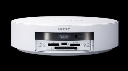 External hard drive:Sony VAIO® HS1 Home Server