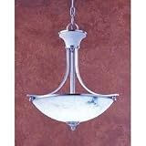 00-0081-G8-55 U Pendant in Bronze and White alabaster by LEDS