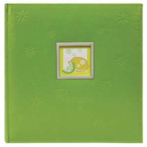CR Gibson Deluxe Kitchen Recipe Binder, Lemon Twist Design