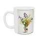 Irises and Lilies in a Dutch Jug (w/c) by Christopher Ryland - Mug - Standard Size