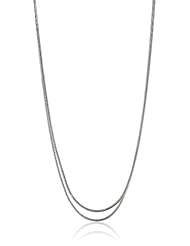 Napier "Silver X World" Silver-Tone Multi-Row Strand Necklace, 42"
