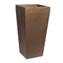 Fiberglass Planter - Edinburgh Style, Tall Column Planter, Metallic Espresso Color, 26"