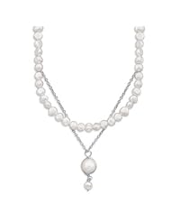 16.5" Cultured Freshwater Pearl/Chain Drop Necklace