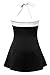 Swimsuit,YaYa Bay Womens Vintage Sailor Straps Halter Pin Up Swimsuit One Piece Cover Up Bathing Suit 4x Large Black