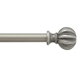 Kenney Rachel Window Curtain Rod, 48 to 86, Italian Pewter