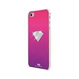 WHITE DIAMONDS au softbank iPhone5用ケース (スワロフスキー付き)Rainbow Pink 1210RAI41
