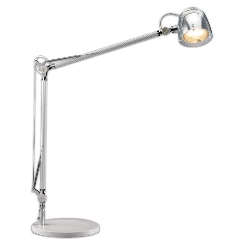 Bulbrite LED/STRYDE/SV Stryde LED Desk Lamp, Silver On Sale