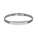 Men's Thin Three Row Cabled Wire Stainless Steel ID Bracelet