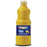 Prang Ready-to-Use Washable Tempera Paint, 16 oz Bottle, Yellow (10703)