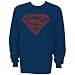 Search : Superman Cut Out Detail S Shield Logo Long Sleeve T-Shirt