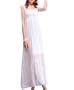 Long White Maxi Dress, Cotton Dress