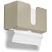 TrippNT 51929 Almond Beige PETG Dual-Dispensing Paper Towel Holder, 11" Width x 6" Height x 4" Depth