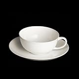 DIBBERN FINE BONE CHINA CLASSIC - TEE 0,20 L WEISS MIT UNTERTASSE