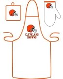 Cleveland Browns Tailgate Apron, Mitt, Pot Holder Set