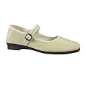 Samt-Ballerina CHINA FLAT cream