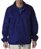 High Quality Adult Nylon Coaches Jacket - Royal