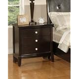 Argein Solid Wood Fully Assembled Night Stand , Dark Espresso Finish