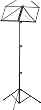 Stagg MUSA3 BK Pupitre 3 sections (Noir)