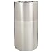 Rubbermaid Commercial Aluminum 35-Gallon Two-Piece Open Top Indoor Waste Receptacle, Round, Satin