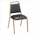 National Public Seating 9108-G Series 9100 Value Stacker with Vinyl Color: Burgundy/Gold Frame