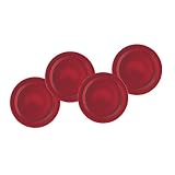 Emile Henry 6-inch Side Plates, Set of 4, Cerise
