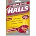 INDICATIONS:Halls Fast Relief Cough Drops fights with coughs and gives fast relief that starts working in 10 seconds.Advanced Vapor Action formula.Fights Coughs.Soothes Sore Throats.Cools Nasal Passages.Sugar Free.Convenient, individually wrapped drops.Only 5 calories and 0 carbohydrates from sugar per drop.0 grams of sugar per drop.