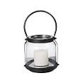 Glass and Metal Candle Lantern with Handle - 2 Sizes