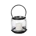Glass and Metal Candle Lantern with Handle - 2 Sizes