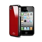 SPIGEN SGP アイフォン 4 / 4S ケース Linear カラーシリーズ 【 ダンテ・レッド 】液晶保護シートセット for Apple iPhone 4 / 4S