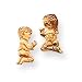 14k Rose Gold Praying Kids Earrings