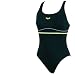 Arena 2973456 Damen Badeanzug Miroten, black/lime green/white, 42