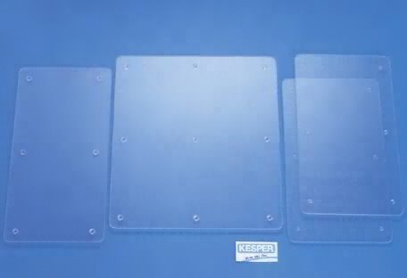 KESPER Multi-Glasschneideplatten, Fußhöhe: ca. 9 mm mit 9 Elastikpuffern 56 x 50 x 1,4 cm