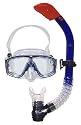 Body Glove 2 Lens Mask with Dry Snorkel Combo Set for Scuba Dive Diving Diver Snorkeling Swimming