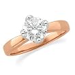 14K Rose Gold Diamond Solitaire Engagement Ring - 1.00 Ct.