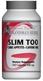 Slim Too – All Natural Herbal Weight Loss Supplement with No Caffeine – 100 Capsules Reviews