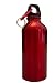 Red 20oz Stainless Steel Reusable Water Bottle w/ Hiking Clip