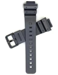 Casio Genuine Watchband For Casio G-Shock G-6900,GW-6900,DW-6900, and DW-6600 Black Resin 16mm - by CASIO