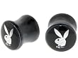 Playboy Silver Foil Rabbit Head Flared Expander PLUG Set