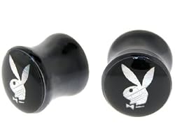 Playboy Silver Foil Rabbit Head Flared Expander Plug Set