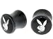 Playboy Silver Foil Rabbit Head Flared Expander Plug Set