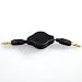 Neewer Retractable 3.5mm Aux Auxiliary Cord for 3.5 mm headphone jack Devices-Black