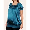 Motherhood Maternity: Short Sleeve Banded Bottom Maternity Blouse