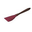 Island Bamboo 40795 Silicone Angle Spatula with Rainbow Bamboo Wood Handle, 12-3/4 Inches