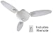 Contemporary Ceiling Fan, See-No-Motor design , Up to 33% More Light than other modern fans. 56 Fan, Lighting up to 180 watts & dims, White fan with matte white light, Blade finish is white. Includes.. 3 Way Set Up - 3, 4, 5 blade All parts included. Includes.. Remote Control operates 3 speeds, Reverse and Light.