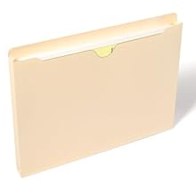 Smead Jacket, Letter, Straight, 1-Inch Expansion, Manila, 50 per Box (75439)