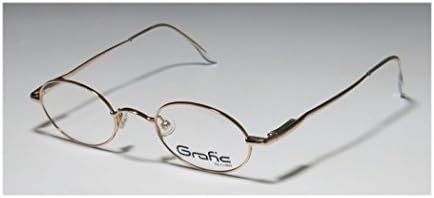 Cottet Genesis 17 Mens/Womens Oval Full-rim Eyeglasses/Eyewear (43-21-140, Gold)
