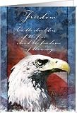 Memorial Day Eagle - Freedom Greeting Card Card