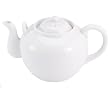 HIC 71/372-6W White Porcelain Teapot w/ Infuser - 32 ounce