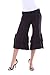 Boutique Republic Women Solid Ruffle Fold Over Capri Short Pants - Palazzo Pants