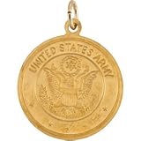 Sterling Silver St. Christopher/Us Army Medal
